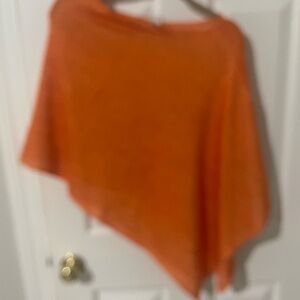 One size orange wrap orange crochet